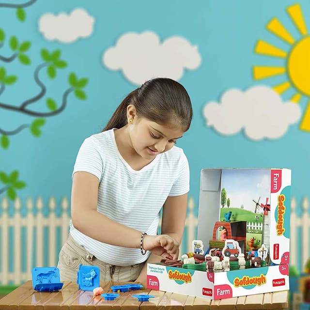 معجون للأطفال سوفت دوه مزرعة فونسكول Funskool Sofdough Farm