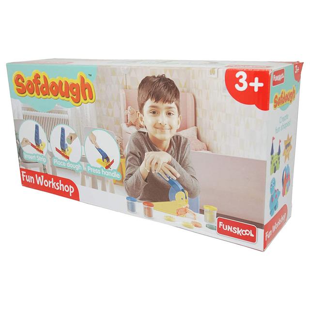 معجون للأطفال ورشة سوفت دوه فونسكول Funskool Sofdough Fun Workshop - SW1hZ2U6OTIxODAw