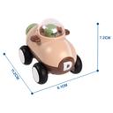 لعبة سيارة غواصة كهربائية رودستر بني أرولو Baby Toys Mini Train Friction Powered Toy Brown - Arolo - SW1hZ2U6OTE2NzU5