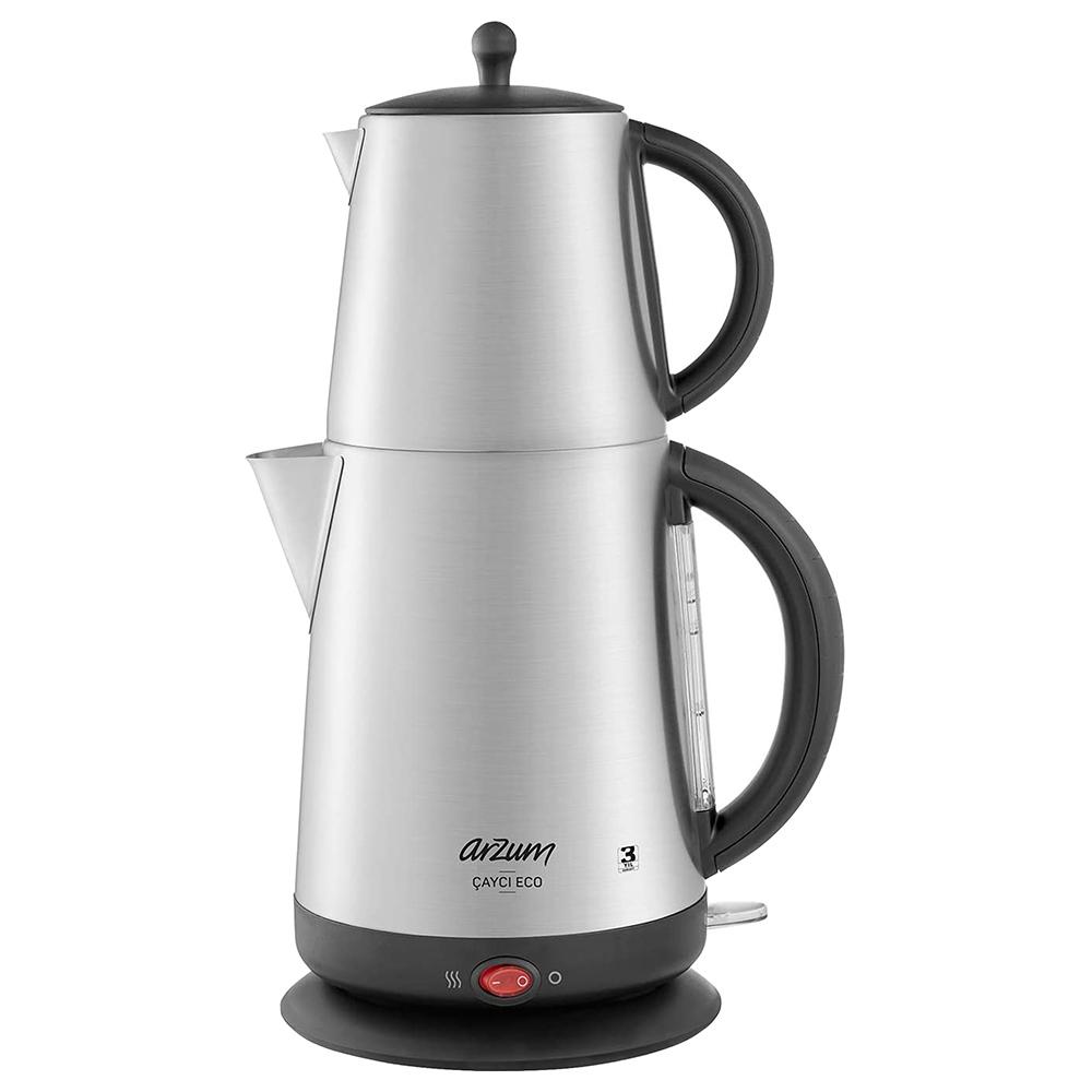 Arzum Okka - Eco Turkish 2200W Tea Maker - Stainless Steel