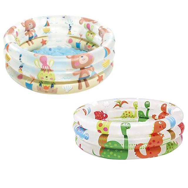 Intex - Dinosaur 3-Ring Baby Pool 1pc - Assorted - SW1hZ2U6OTM4MTAx