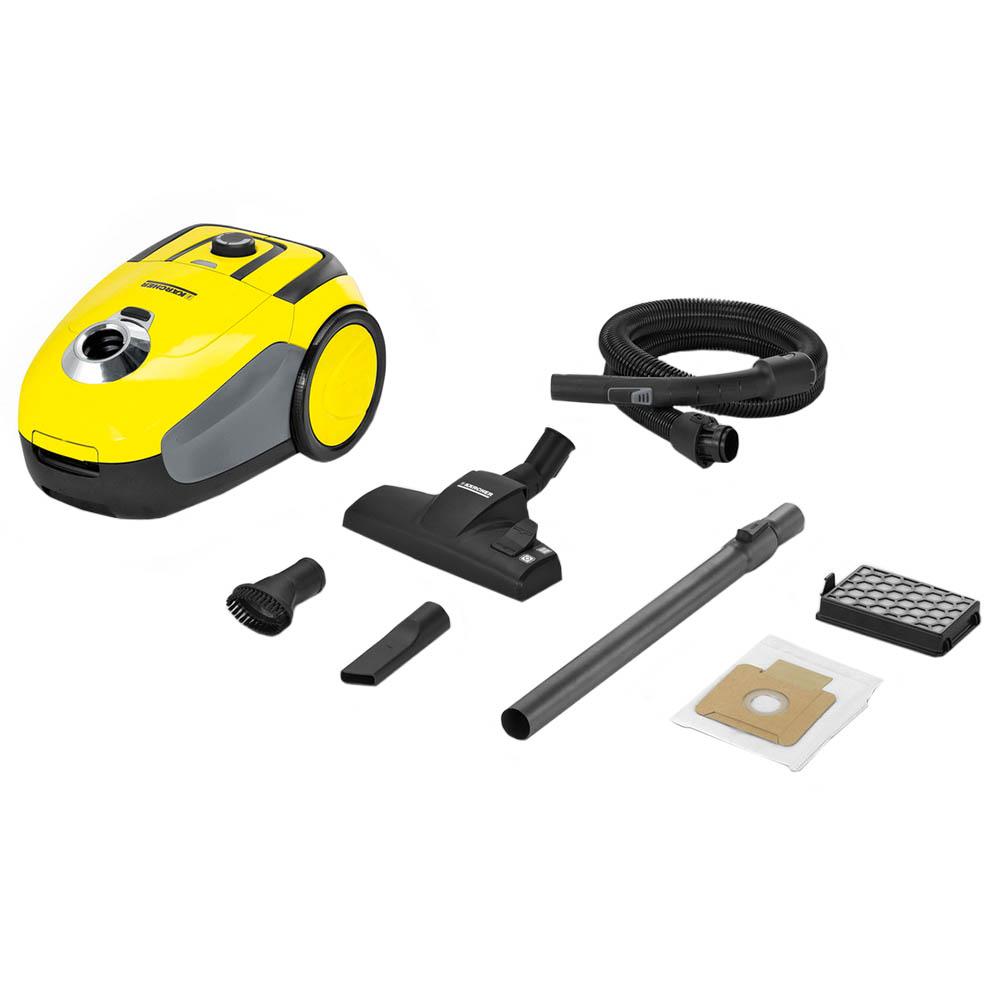 مكنسة كهربائية مع كيس 1100وات 2.8لتر كارشر Karcher VC 2 Vacuum Cleaner With Dust Bag