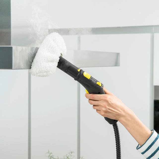 مساحة سيراميك كهربائية مع ضوء ليد 1لتر 1500 وات كارشر Karcher SC 2 Deluxe EasyFix Steam Cleaner - SW1hZ2U6OTM5MDE0