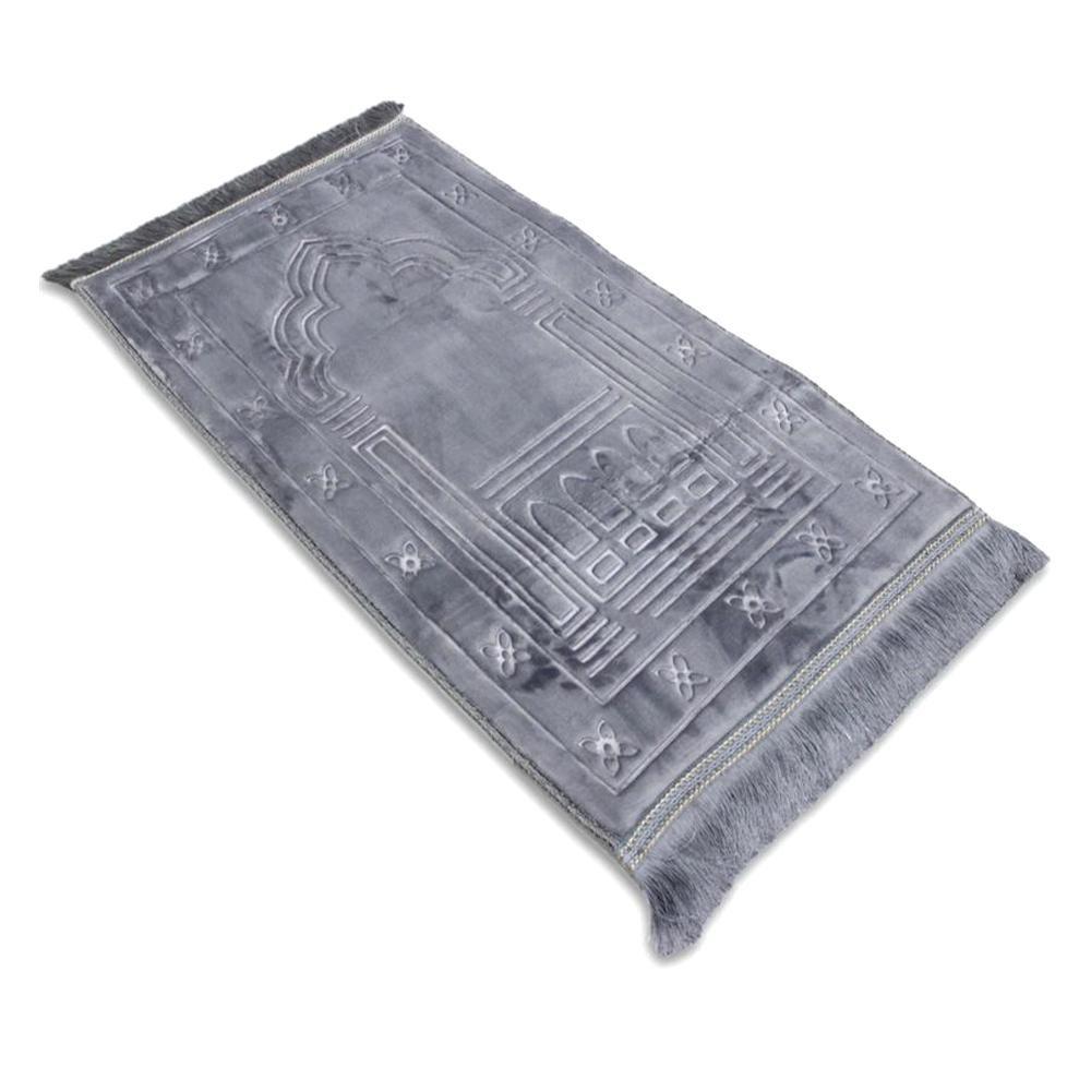 سجادة صلاة مبطنة رمادي فاتح سندس Sundus Innovative Prayer Rug Mat