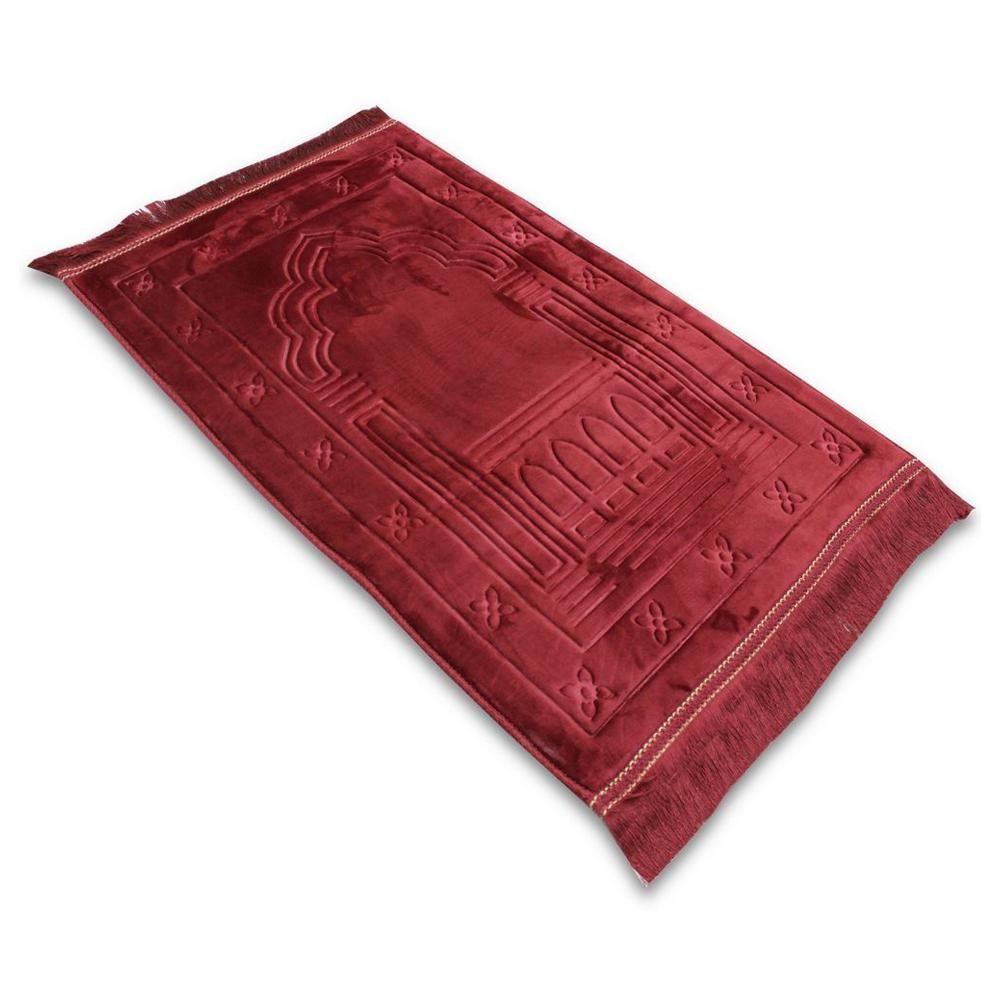 سجادة صلاة 120 سم كستنائي سندس Sundus Innovative Prayer Rug Mat