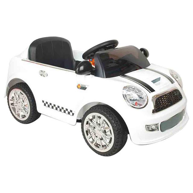 سيارة كهربائية للأطفال مع جهاز تحكم عن بعد 6 فولت أبيض ميجا ستار Megastar Mini Coupe 6v Ride On Car - SW1hZ2U6OTQwOTM4