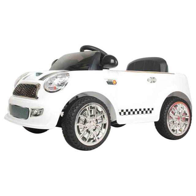 سيارة كهربائية للأطفال مع جهاز تحكم عن بعد 6 فولت أبيض ميجا ستار Megastar Mini Coupe 6v Ride On Car - SW1hZ2U6OTQwOTQy