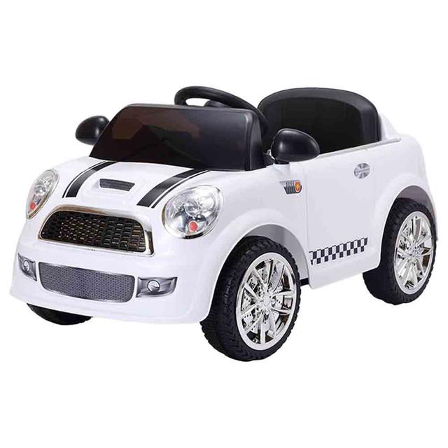 سيارة كهربائية للأطفال مع جهاز تحكم عن بعد 6 فولت أبيض ميجا ستار Megastar Mini Coupe 6v Ride On Car - SW1hZ2U6OTQwOTQ0