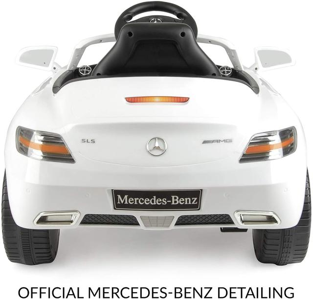 Megastar - Mercedes Benz SLS 6V Electric Ride On Car - White - SW1hZ2U6OTQxMTU0