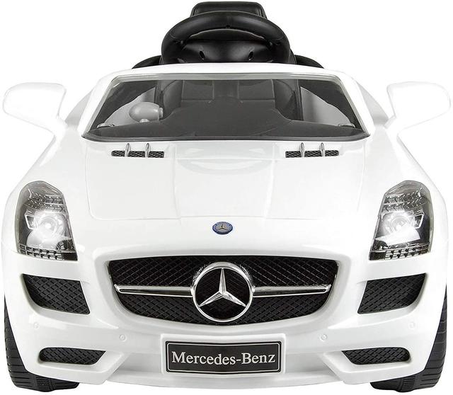 Megastar - Mercedes Benz SLS 6V Electric Ride On Car - White - SW1hZ2U6OTQxMTUy