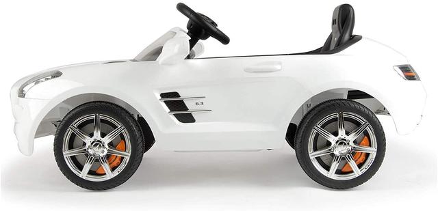 Megastar - Mercedes Benz SLS 6V Electric Ride On Car - White - SW1hZ2U6OTQxMTU2