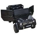 Megastar Ride On 12V 2 Seater Mercedes Benz 6 wheeler Black - SW1hZ2U6OTQyODky