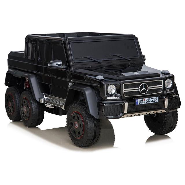 Megastar Ride On 12V 2 Seater Mercedes Benz 6 wheeler Black - SW1hZ2U6OTQyODkw