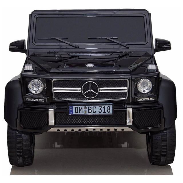 Megastar Ride On 12V 2 Seater Mercedes Benz 6 wheeler Black - SW1hZ2U6OTQyODk2