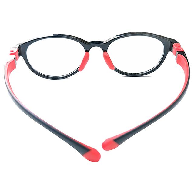 نظارات طبية للأطفال أسود وأحمر ميجا ستار Megastar Round Blue Light Blocking Eye Glasses Black/Red - SW1hZ2U6OTM5NDAx