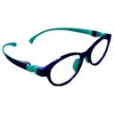 نظارات طبية للأطفال أزرق ميجا ستار Megastar Round Blue Light Blocking Eye Glasses Blue - SW1hZ2U6OTM5Mzg0
