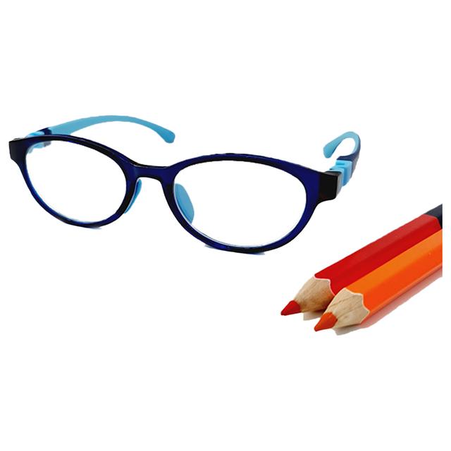 نظارات طبية للأطفال أزرق ميجا ستار Megastar Round Blue Light Blocking Eye Glasses Blue - SW1hZ2U6OTM5Mzg4
