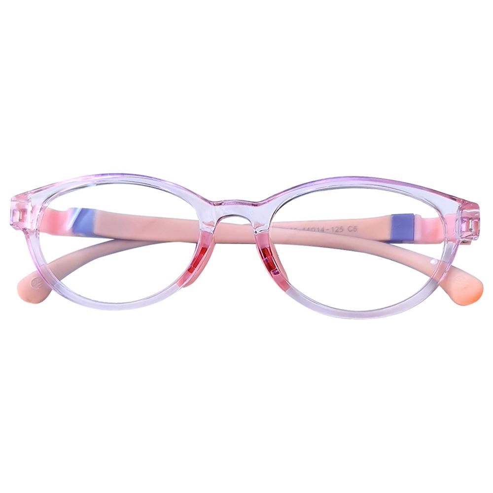 نظارات طبية للأطفال زهر ميجا ستار Megastar Round Blue Light Blocking Eye Glasses Pink