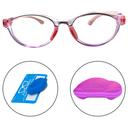 نظارات طبية للأطفال زهر ميجا ستار Megastar Round Blue Light Blocking Eye Glasses Pink - SW1hZ2U6OTM5NDQ2