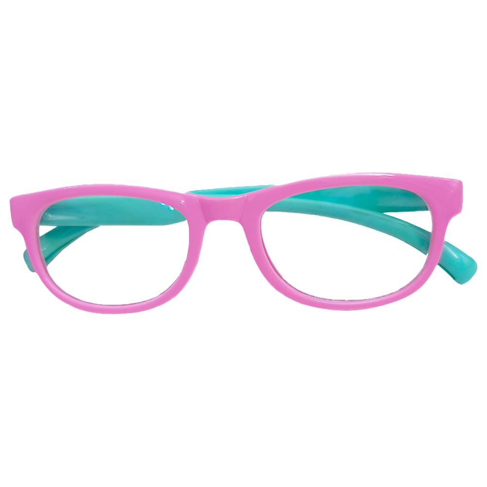 Megastar - Cat Eye Blue Light Blocking Eye Glasses - Pink/Green