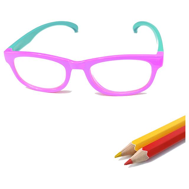 نظارة عين القطة للأطفال ميجا ستار Megastar Cat Eye Blue Light Blocking Eye Glasses Pink/Green - SW1hZ2U6OTM5Mzcz