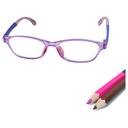 نظارات طبية للأطفال زهر/بنفسجي ميجا ستار Megastar Rectangular Blue Light Blocking Eye Glasses Pink/Purple - SW1hZ2U6OTM5NDc0