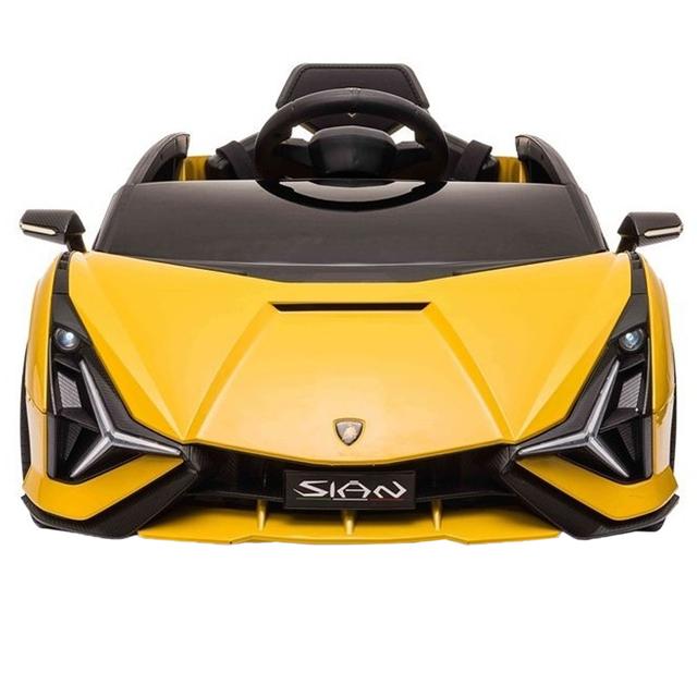 سيارة لمبرجيني للاطفال 12 فولت أصفر ميجا ستار Megastar Licensed Lamborghini Prime Sian 12V