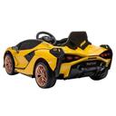 سيارة لمبرجيني للاطفال 12 فولت أصفر ميجا ستار Megastar Licensed Lamborghini Prime Sian 12V