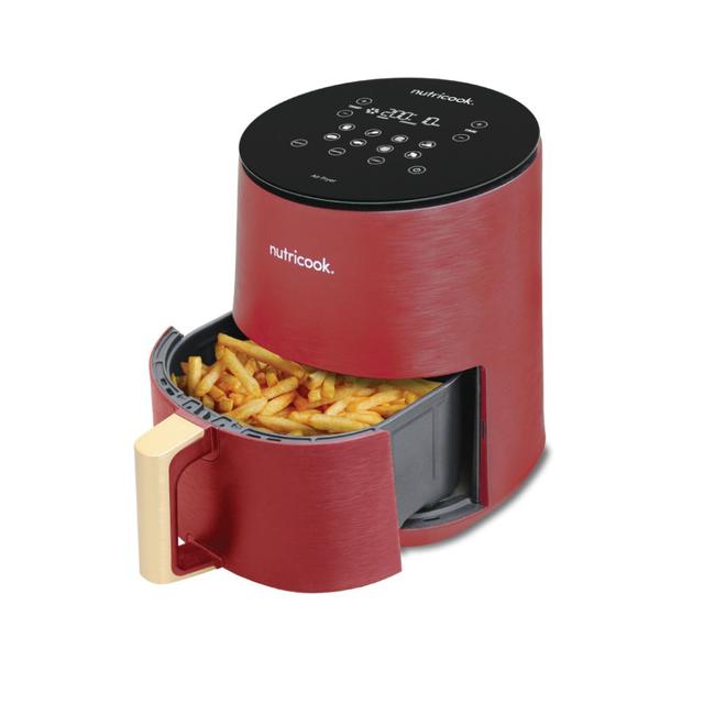 قلاية هوائية رقمية صغيرة 8 في1 من نوتري كوك لون أحمر Nutricook Digital Air Fryer Mini 8 in 1 - SW1hZ2U6OTQzOTY4