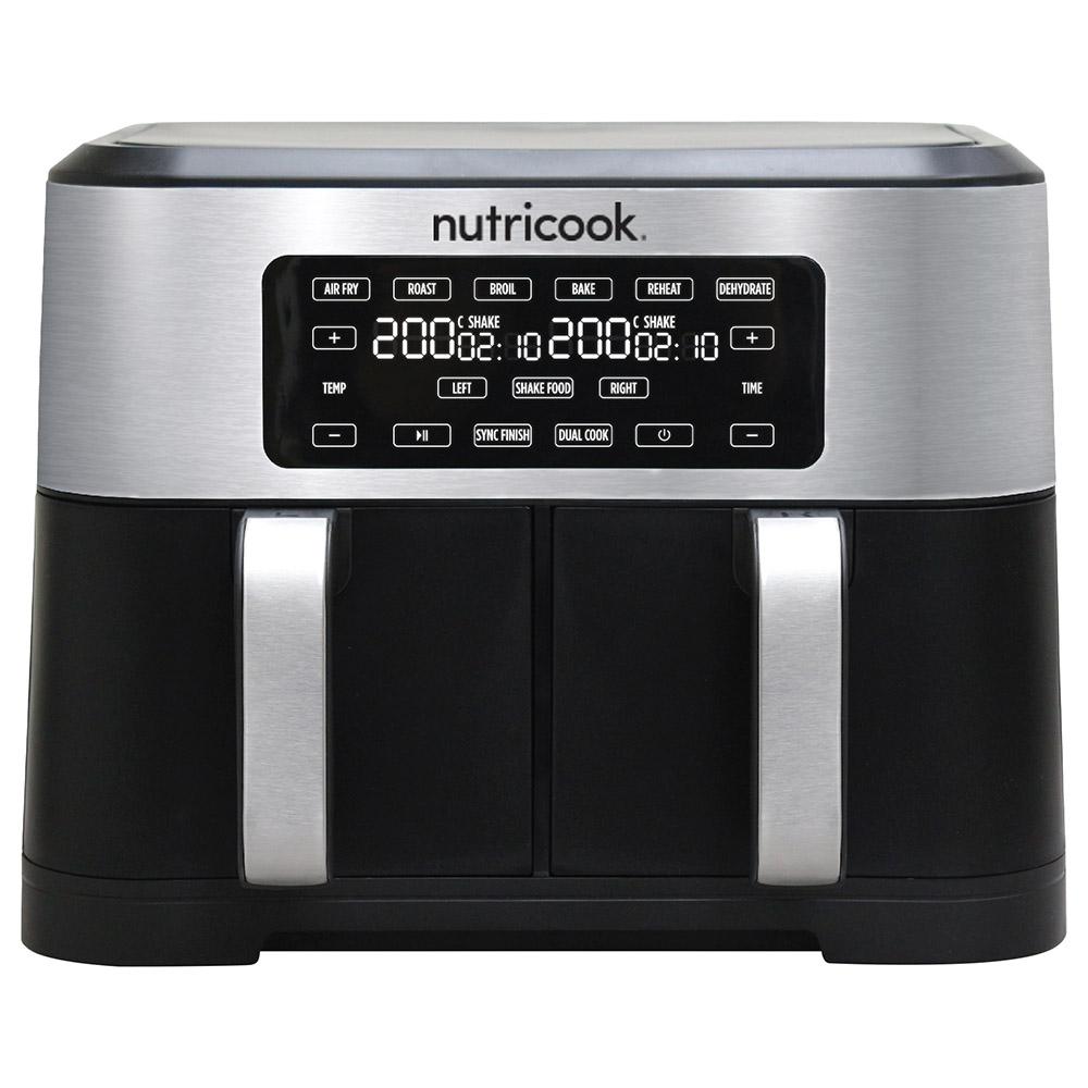 قلاية هوائية مزدوجة 8 لتر 2800 وات من نوتري كوك Nutricook Air Fryer Duo