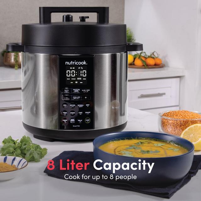 Nutricook - Smart Pot 2 9-in-1 Electric Cooker 8L w/ 2-Slice Toaster - SW1hZ2U6OTQ0Mjc3