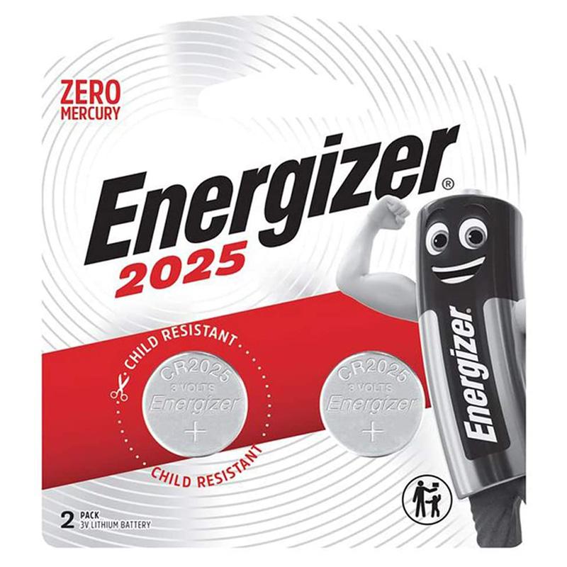 بطارية ليثيوم Ecr2025B انرجايزر 3 فولط قطعتين Energizer Lithium Coin Batteries 3V Ecr2025Bp2