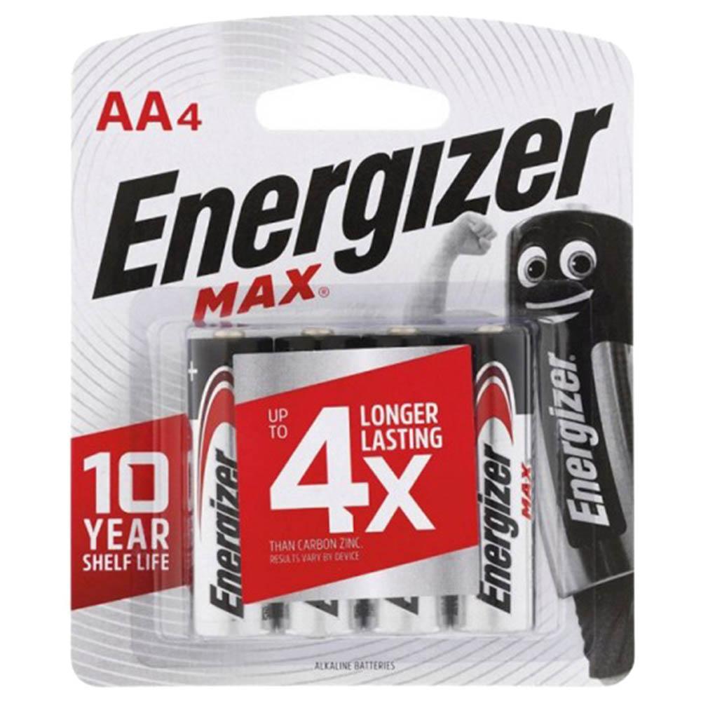 Energizer - AA E91BP4 Max 1.5V Alkaline Battery Pack Of 4