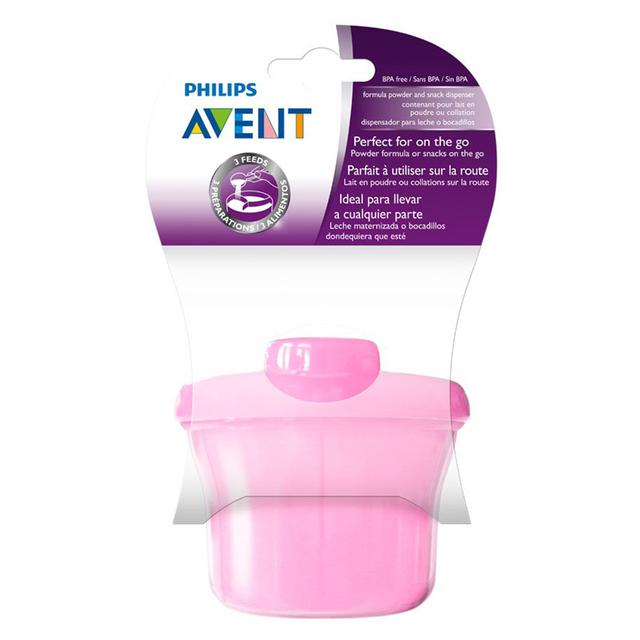 حافظة حليب اطفال 260 مل فيليبس افنت زهر Philips Avent Milk Powder Dispenser - Pink - SW1hZ2U6OTQ0NDM0