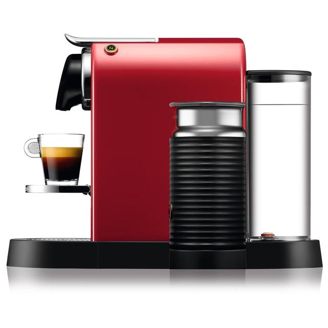 Nespresso CitiZ & Milk Coffee Machine by KRUPS with Milk Frother, Cherry Red