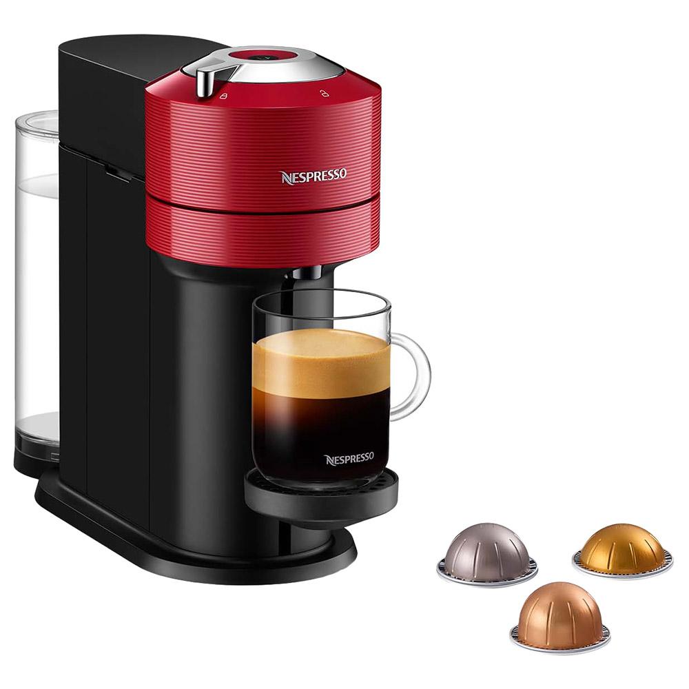 الة نسبريسو فيرتو نكست 1لتر أحمر نسبريسو Nespresso Vertuo Next Coffee Machine