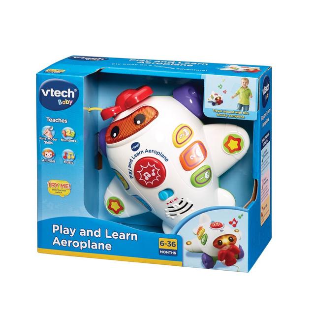 Vtech Play And Learn Aeroplane - SW1hZ2U6OTI1OTE2