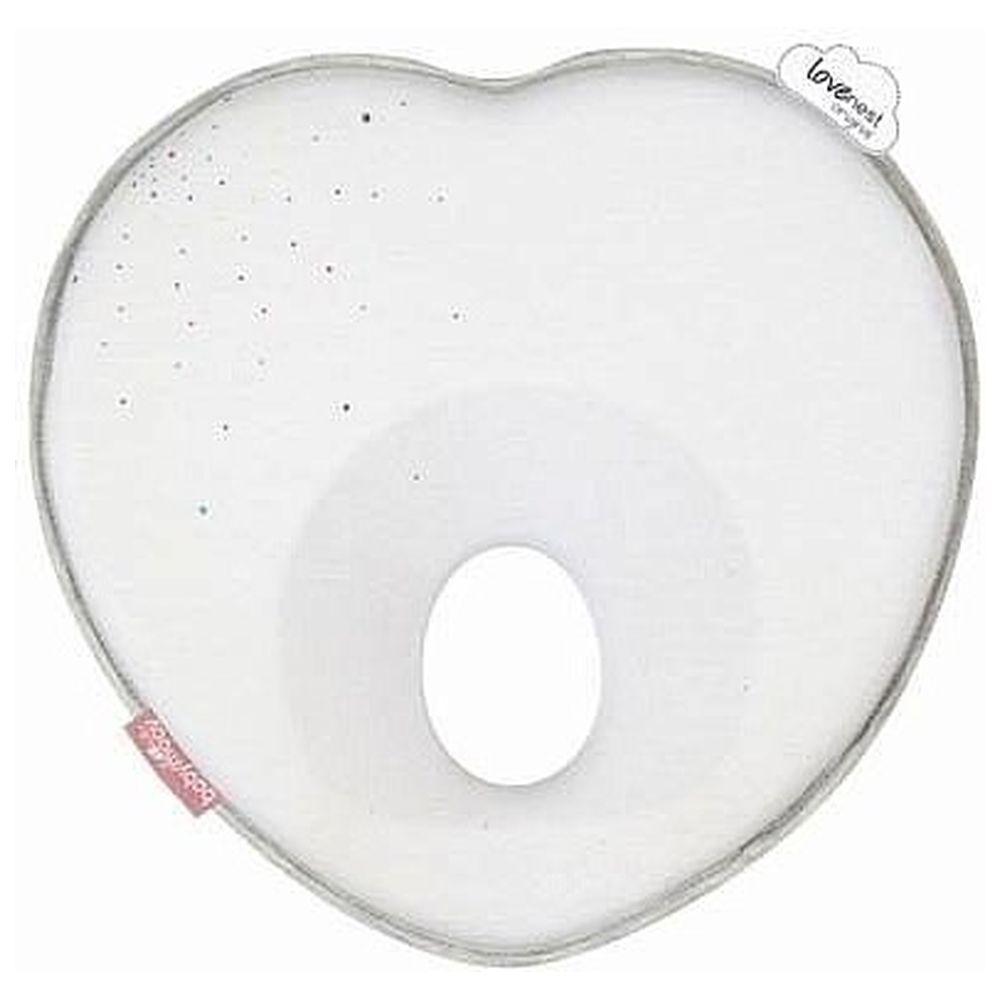 وسادة رأس طبية للأطفال حديثي الولادة أبيض بيبي موف Babymoov Lovenest Original Flat Head Baby Pillow White