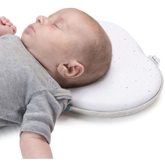 وسادة رأس طبية للأطفال حديثي الولادة أبيض بيبي موف Babymoov Lovenest Original Flat Head Baby Pillow White - SW1hZ2U6OTE2ODk1