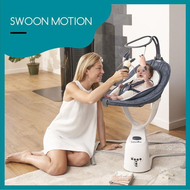 Babymoov Electric Comfort Swoon Motion Swing Petal Blue