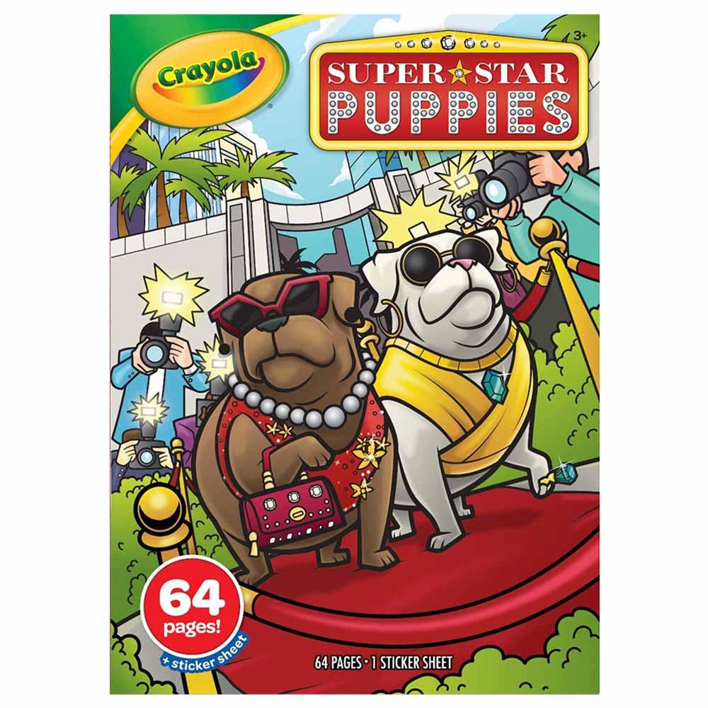 Crayola - Coloring Book & Stickers Superstar Puppies