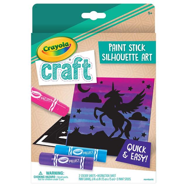 ألوان باستيل ( 3 قلم ) للأطفال من كرايولا Crayola - Craft   Paint Stick Silhouette Art - SW1hZ2U6OTE5NDU0