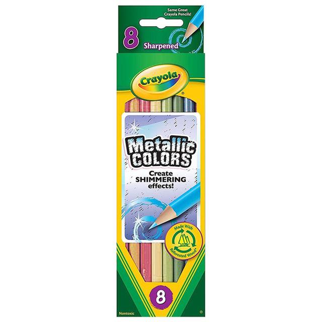 Crayola - 8 Metallic Colored Pencils - SW1hZ2U6OTE5MjMy