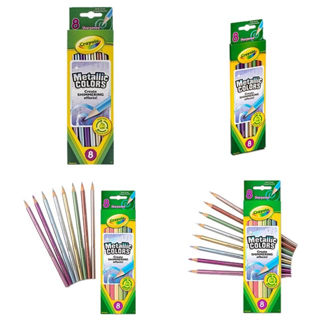 Crayola - 8 Metallic Colored Pencils - SW1hZ2U6OTE5MjM4