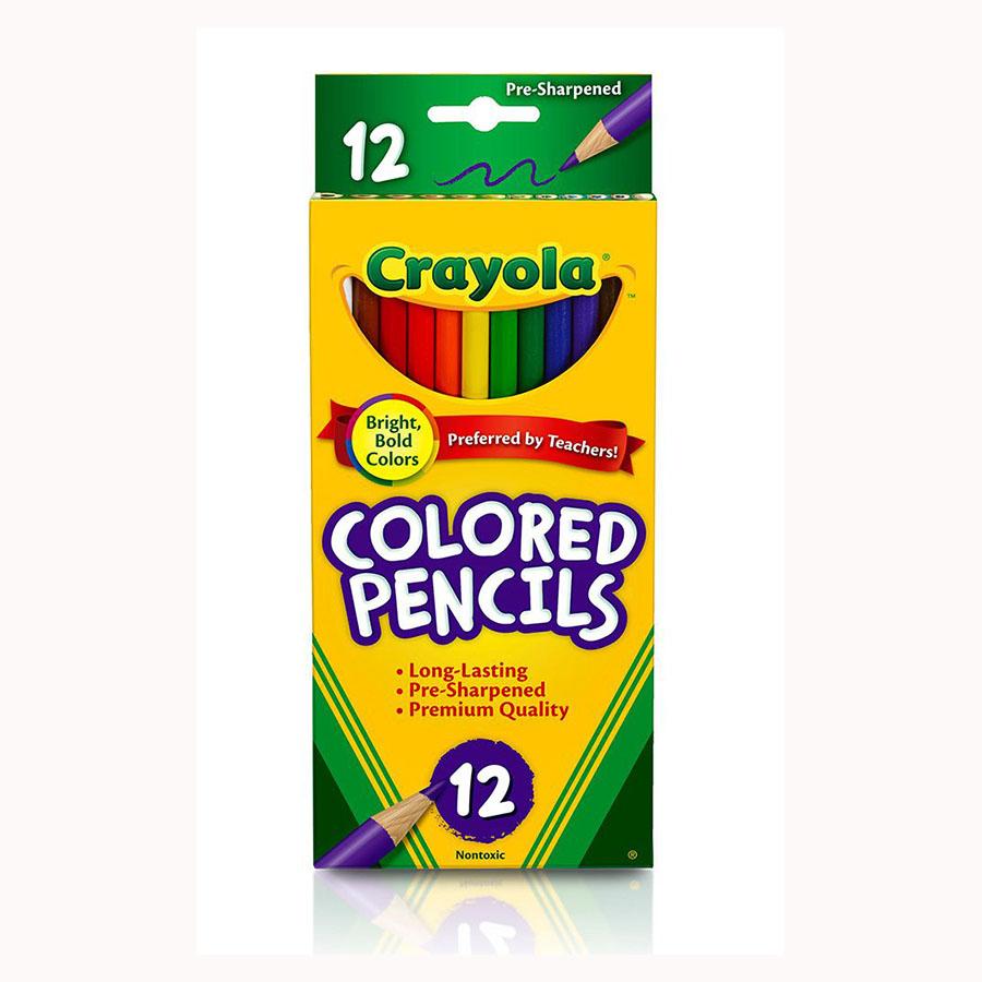 اقلام تلوين خشب ( 12 قلم ) من كرايولا Crayola - Colored Long Pencils