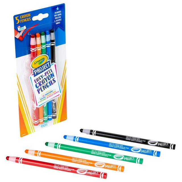 Crayola - Crayola - Project 5 ct. Easy Peel Crayon Pencils - SW1hZ2U6OTE5MDEx