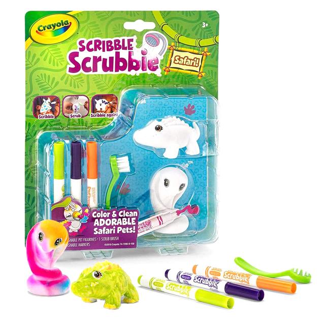 لعبة تلوين الحيوانات الأليفة سافاري سكريبل سكرابي من كرايولا للأطفال Crayola Scribble Scrubbie Safari Croc-Cobra - SW1hZ2U6OTIwNDA3