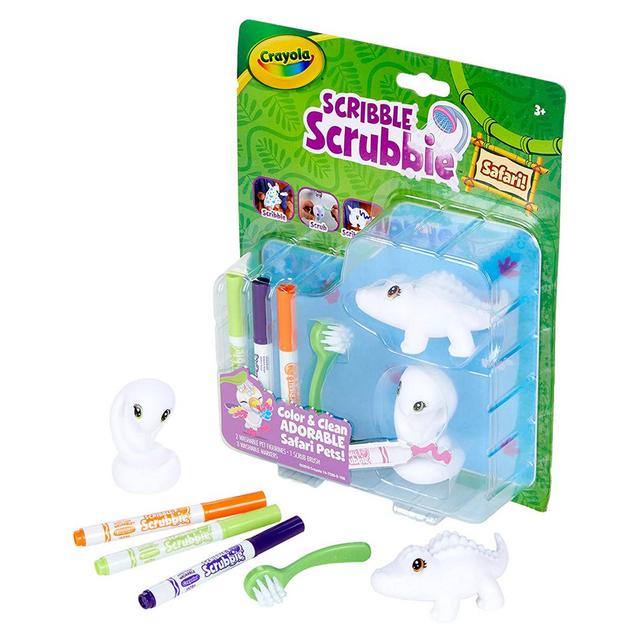 لعبة تلوين الحيوانات الأليفة سافاري سكريبل سكرابي من كرايولا للأطفال Crayola Scribble Scrubbie Safari Croc-Cobra - SW1hZ2U6OTIwNDE4