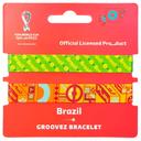 Fifa - World Cup Qatar 2022 Groovez Bracelet - Brazil - SW1hZ2U6OTIxMzc5