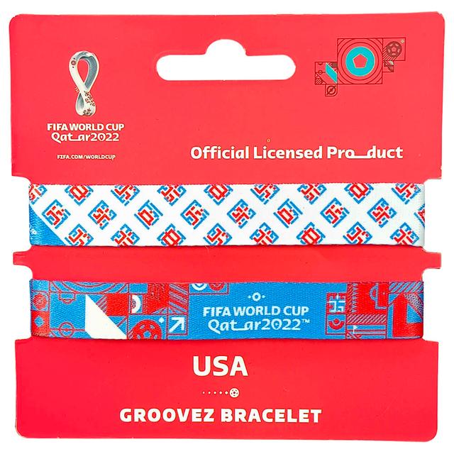 Fifa - Fabric Fashionable Qatar 2022 World Cup Country Team Nylon Wrist Band - USA 1pc - Assorted - SW1hZ2U6OTIxMzA1